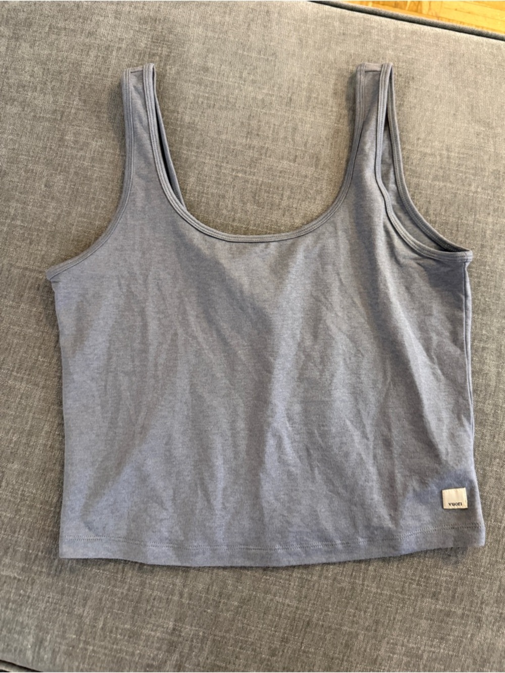 Vuori Halo Essential Tank Blue Grey Heather